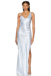 Givenchy Women's Asymetic Long Drapped Dress W/h Bra