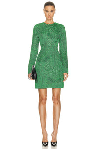 Givenchy Women's Fitted Crewneck Dress V Back