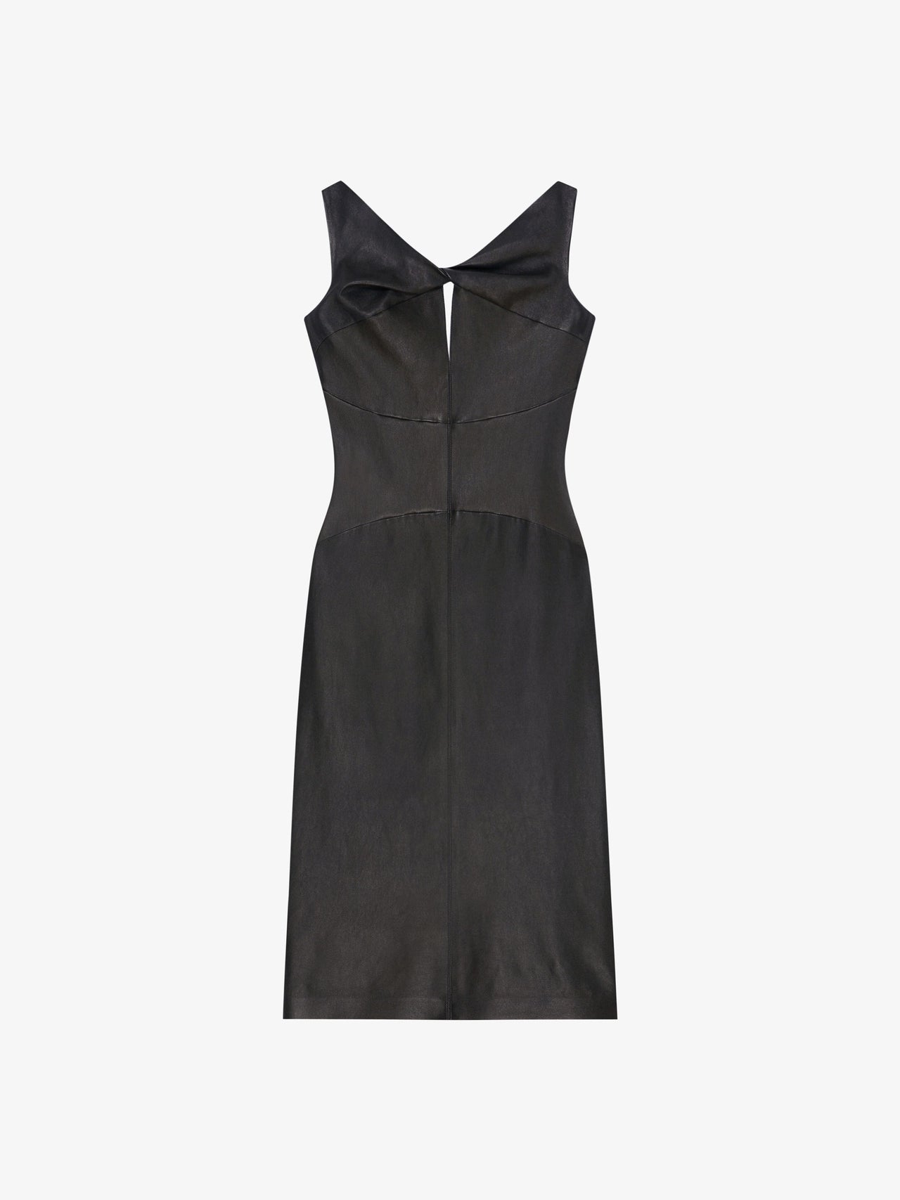 Givenchy Women's Leather Twisted Dress W/ Chain