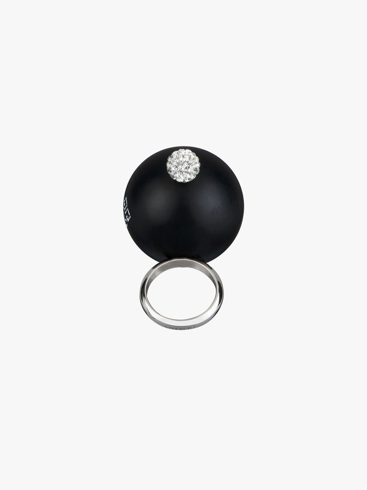 Givenchy Women's 4G Pearl Chunky Crystal Large Ring