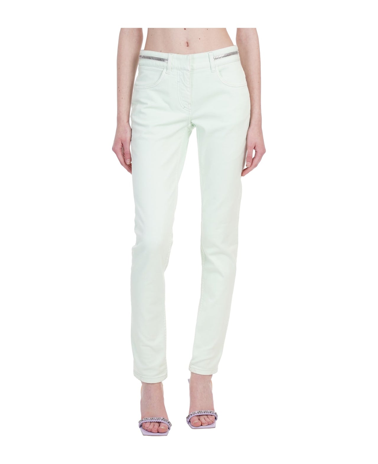 Givenchy Women's Slim Fit Denim W/ Zipper At Waist