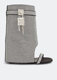 Givenchy Women's Shark Lock Ankle Sandals 90