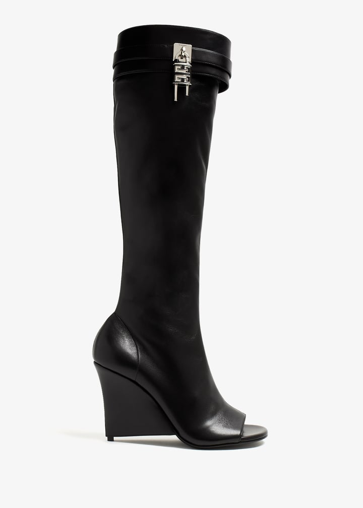 Givenchy Women's Shark Lock Stiletto Sandal Boots 95 Mm