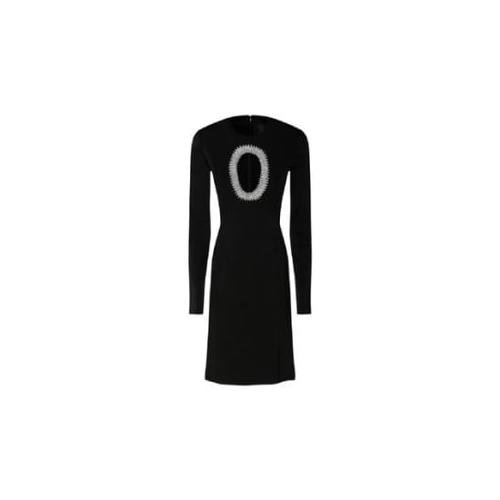 Givenchy Women's Knit Short Dress Crystal Chain Emb.