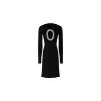 Givenchy Women's Knit Short Dress Crystal Chain Emb.
