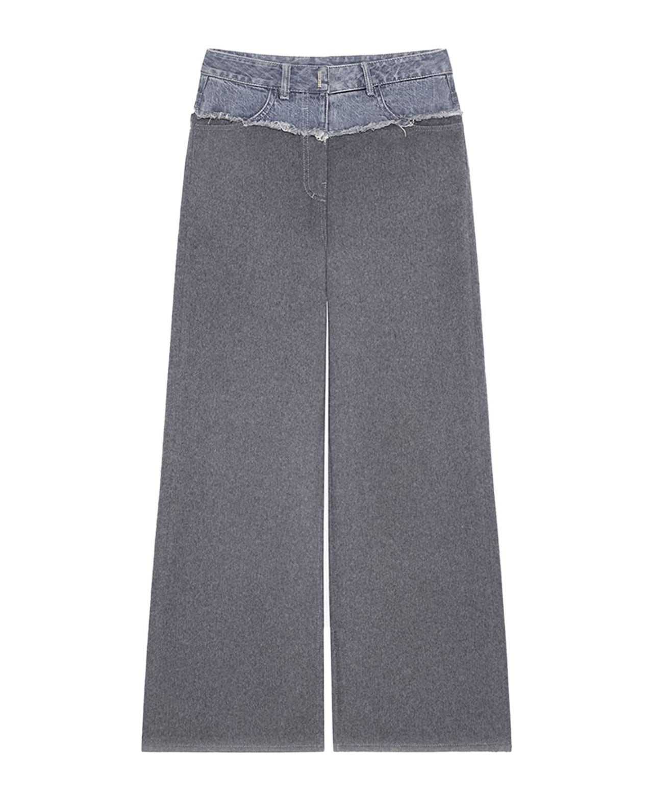 Givenchy Women's Bi Material Extra Wide Leg Pants