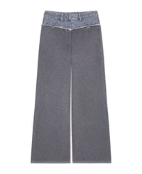 Givenchy Women's Bi Material Extra Wide Leg Pants