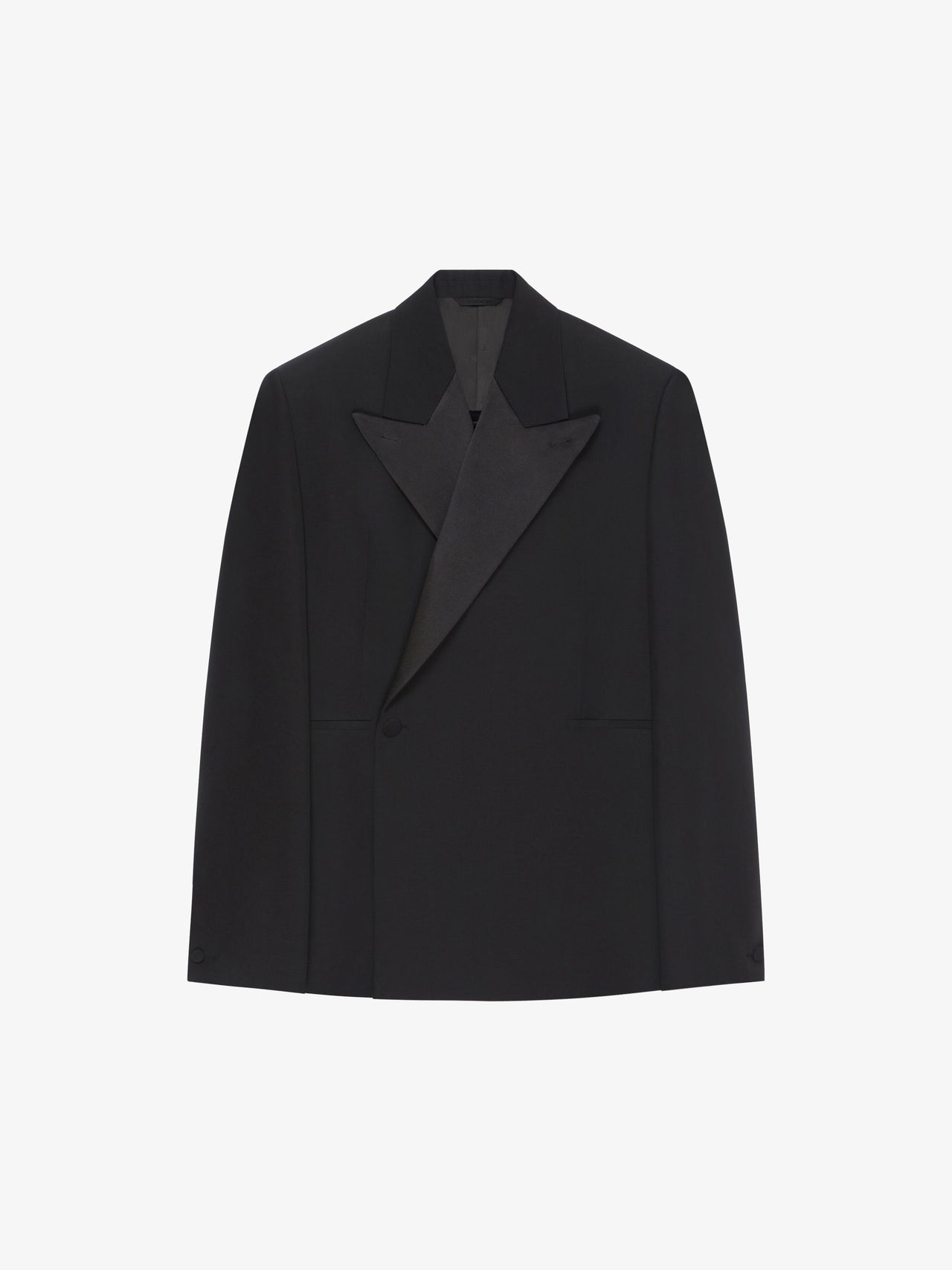 Givenchy Men's Oversized Jacket With Satin Notch Lapel