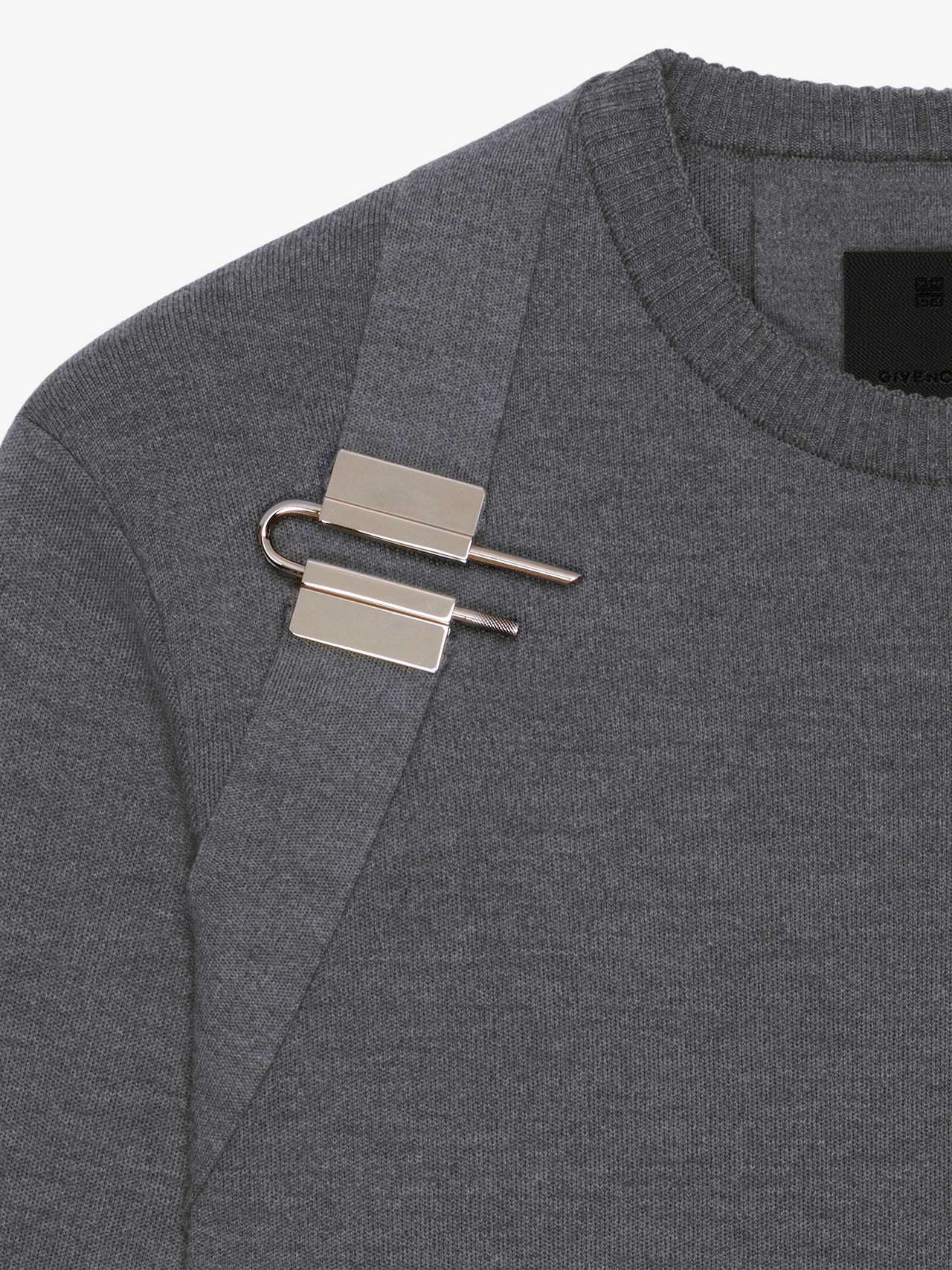 Givenchy Men's U Lock Harness Crew Neck Sweater
