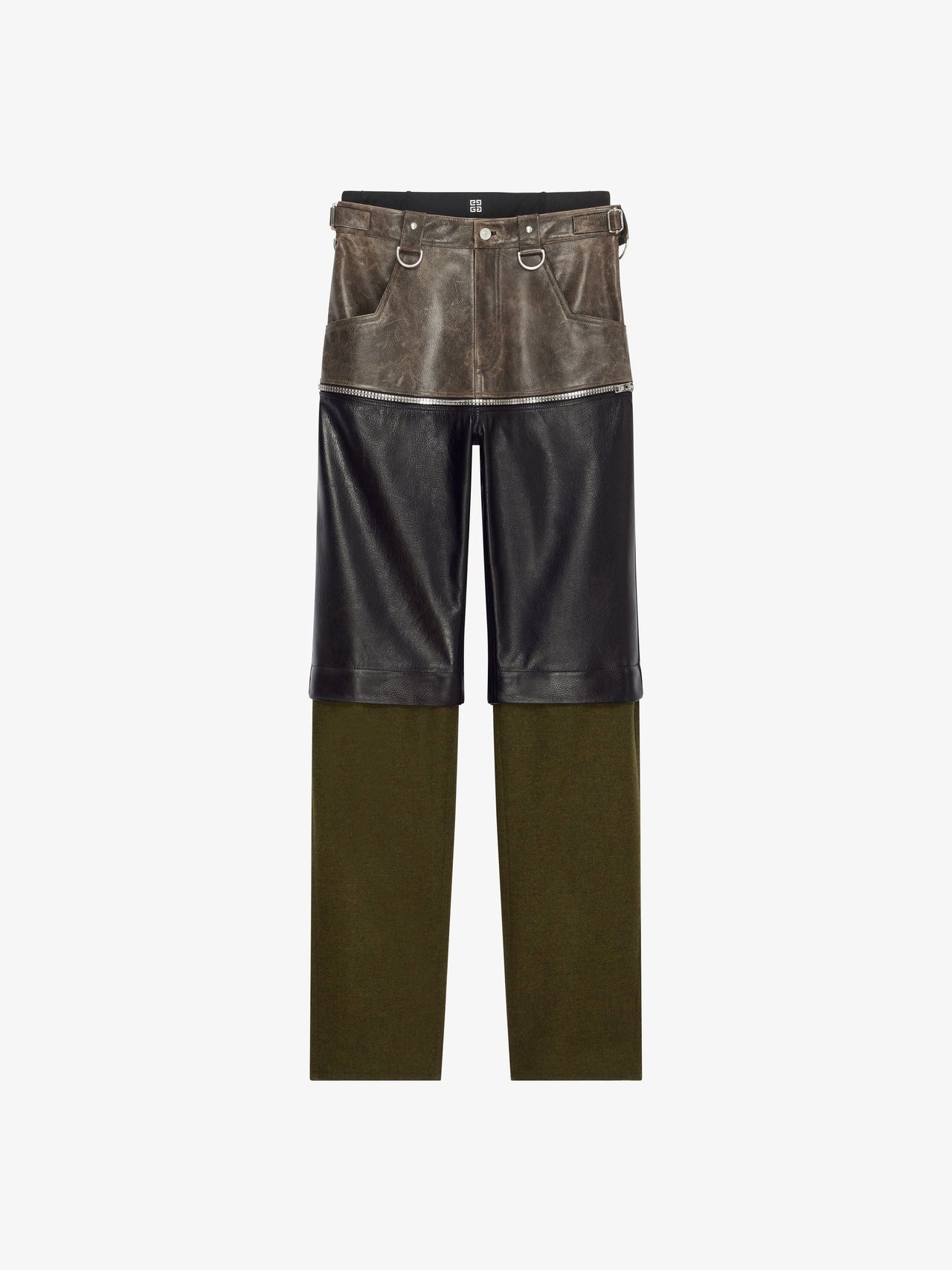 Givenchy Men's Multi Fabrics Layers Pants