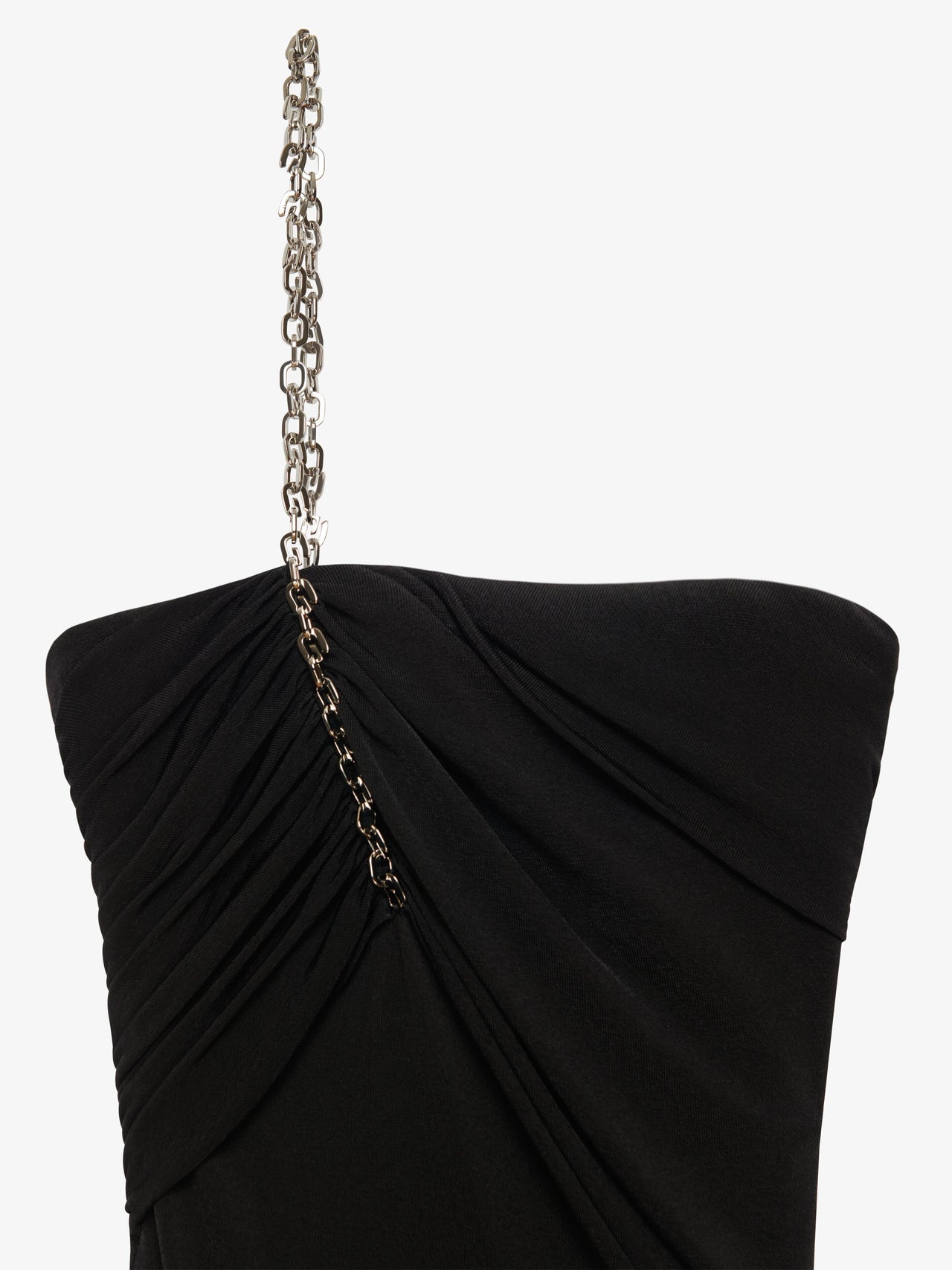 Givenchy Women's Strapless Draped Dress W/ Chain