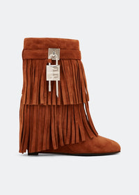 Givenchy Women's Shark Lock Pant Ankle Boot 90 Fringes