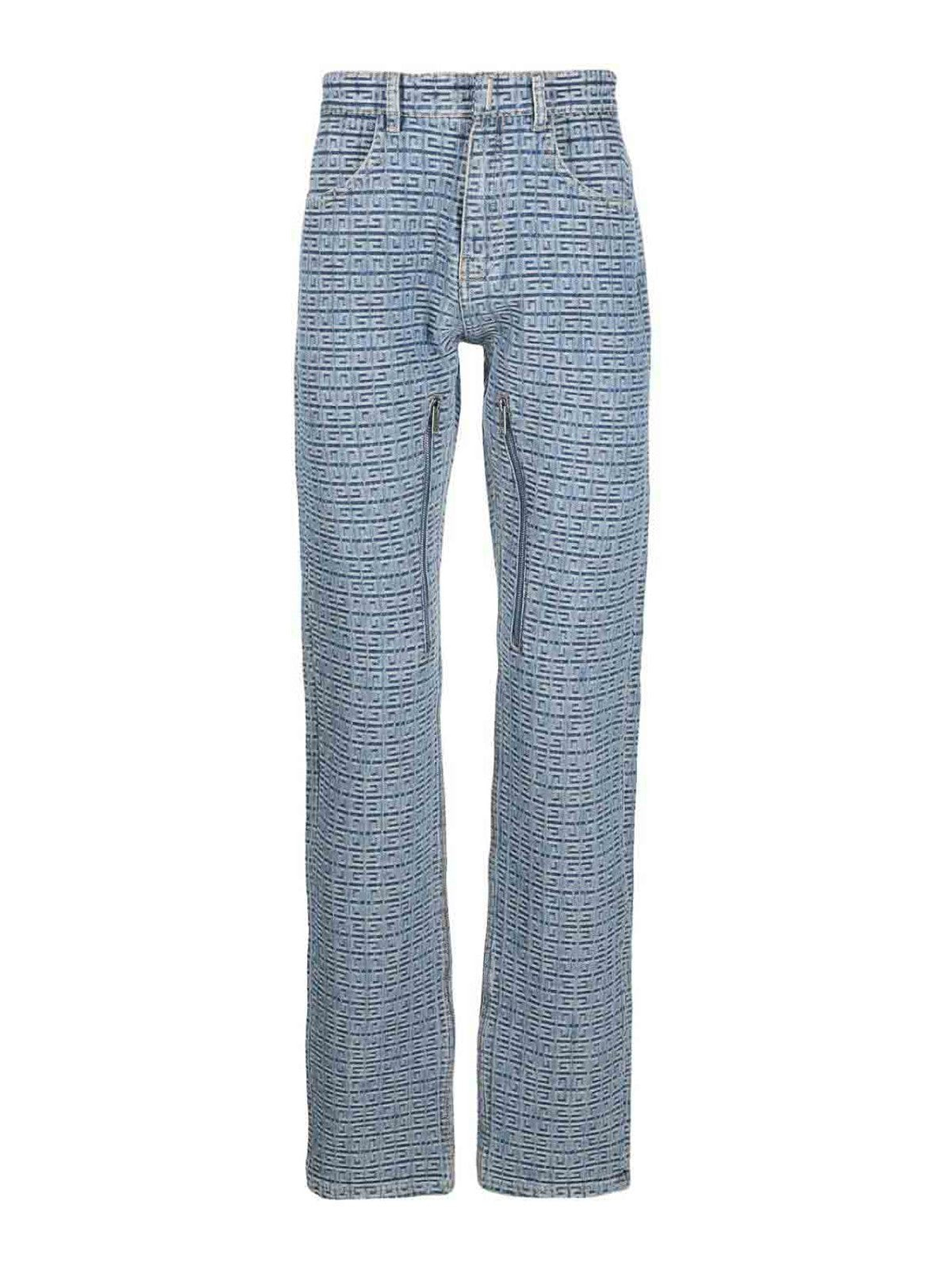 Givenchy Men's Straight Fit Denim Trousers W/ Zip