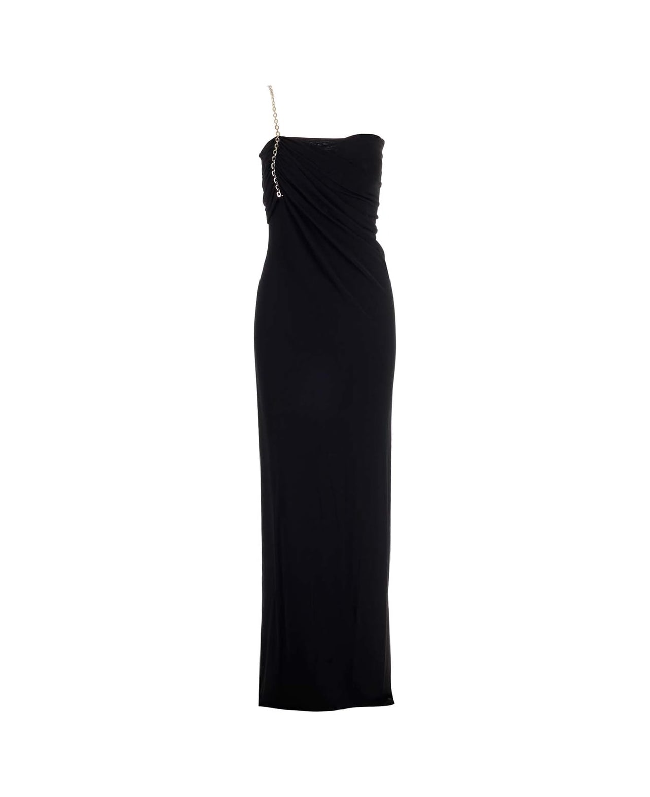 Givenchy Women's Asymetric Draped Bustier Gown With Chain