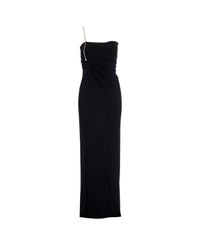 Givenchy Women's Asymetric Draped Bustier Gown With Chain