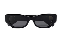 DIOR Irregular Shape Sunglasses Women's Black