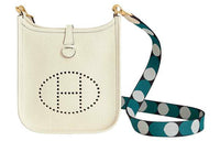 HERMES Evelyne Cow Leather Crossbody Bag, Shoulder Bag Women's