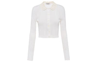 MIU MIU SS22 Slim Fit Knitwear Women's White