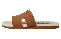 HERMES Izmir Slide Slippers Women's Brown