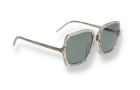 SAINT LAURENT Acetate Irregular Shape Sunglasses Women's Gray