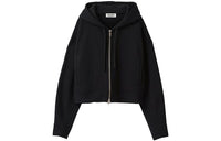 MIU MIU Zip-up Cropped Hoodie