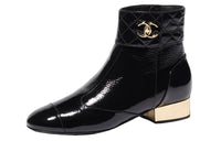 CHANEL Ankle Boots Women's Black