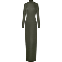 SAINT LAURENT Long-Sleeved Dresses Women's Olive Green