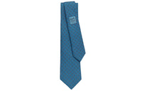 HERMES Shadow Series Ties Men Blue