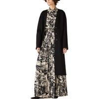 Loro Piana Long-Sleeved Dresses Women's Black Nougat Color