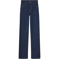 CELINE Kitty Jeans In Raw Wash Denim
