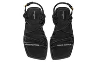 LOUIS VUITTON Nova Strap Sandals Women's Black