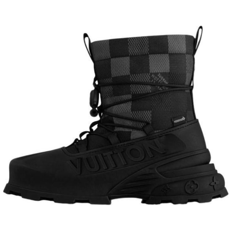 LOUIS VUITTON SKIing Collection Ankle Boots Men's Black