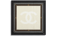 CHANEL Silk Scarves Women's Ivory/Gold