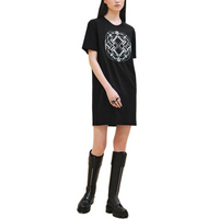 HERMES FW24 Short-Sleeved Dresses Women's Black