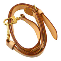LOUIS VUITTON Gold-Plated Leather Hardware Accessories Shoulder Straps Women's Umber