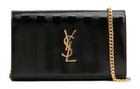 SAINT LAURENT Cow Leather Shoulder Bag Women's Black
