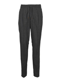 Brunello Cucinelli Drawstring Cotton Trousers
