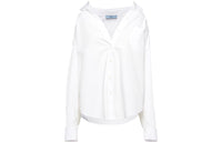 PRADA Logo embroidered Poplin Shirt