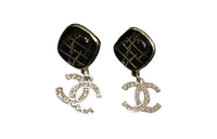 CHANEL Earrings Women's Black