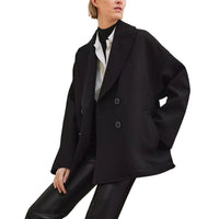 HERMES Coats Women's Black