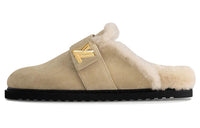 LOUIS VUITTON Cosy Comfort Rubber Sole Abrasion Resistant Closed Toe Slippers Women's Light Brown
