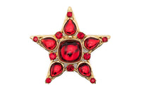 SAINT LAURENT Pre Owned 1990s Resin embellished Star Pin