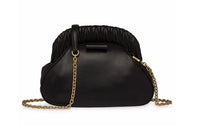 MIU MIU Leather Handbag Women's Black