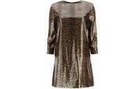SAINT LAURENT Long-Sleeved Dresses Women's Brown