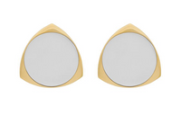 SAINT LAURENT Brass Earrings Women's Gold