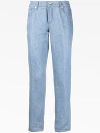 Brunello Cucinelli Straight-Leg High Rise Jeans
