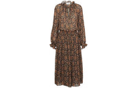 CELINE Long Sleeved Dresses Women's Brown