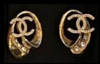CHANEL Earrings Women's Gold
