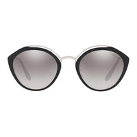 PRADA Metal Alloy Irregular Shape Sunglasses Women's Black