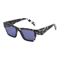 PRADA Recycled Acetate Irregular Shape Sunglasses Men's Black